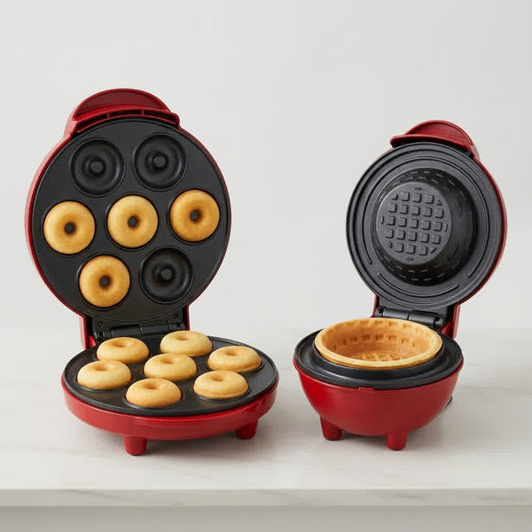 Smart Basics Waffle Bowl & Mini Donut Maker Bundle