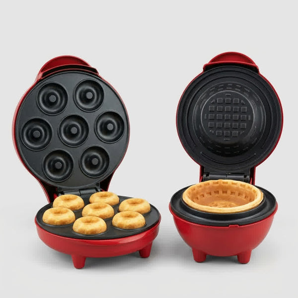Smart Basics Waffle Bowl & Mini Donut Maker Bundle