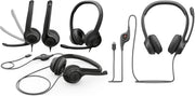 Smart Basics Logitech Workstation Essentials Bundle | Logitech MK120 Keyboard/Mouse Combo and H390 USB-C Headset Bundle