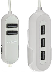 Smart Basics Family Road Trip Car Bundle | Whizzy 5-Port Car Charger and Manhattan Car Mount Bundle