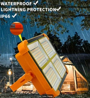 Smart Basics Solar Floodlight & Power Bank Bundle | Noble Solar LED Flood Light and Belj 5000mAh Power Bank Bundle