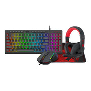 Smart Basics Ultimate PC Gaming & Connectivity Bundle | edragon 4-in-1 Gaming Combo and UGREEN 4-Port USB 2.0 Hub Bundle