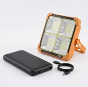 Smart Basics Solar Floodlight & Power Bank Bundle | Noble Solar LED Flood Light and Belj 5000mAh Power Bank Bundle
