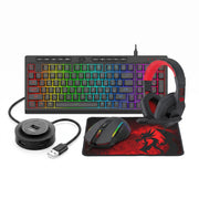 Smart Basics Ultimate PC Gaming & Connectivity Bundle | edragon 4-in-1 Gaming Combo and UGREEN 4-Port USB 2.0 Hub Bundle