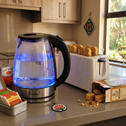 Smart Basics Glass Kettle & 4-Slice Toaster Bundle