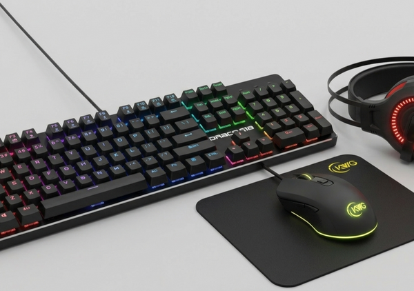 KWG Draco E1A 4-in-1 RGB Gaming Combo Set | Mechanical Keyboard