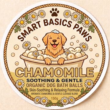 Chamomile soap-ball label