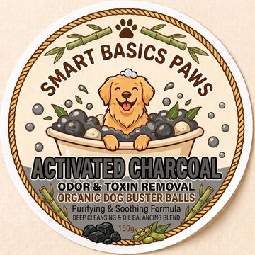 Activated Charcoal soap-ball label